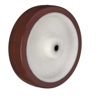 European type caster wheels part PU polyurethane rubber wheel