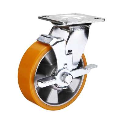 WBD 600kg load Polyurethane heavy duty caster wheels industrial