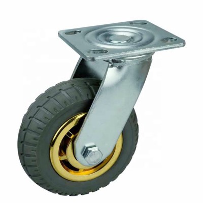 top plate caster wheel diameter 150 mm rubber wheel for trolley