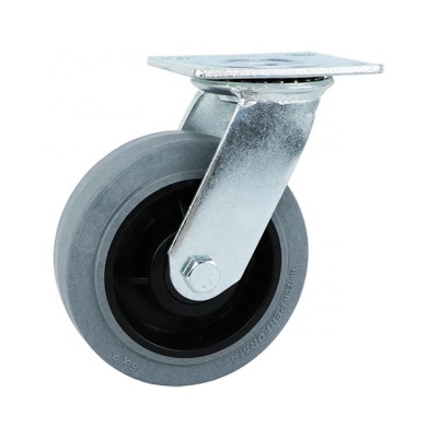 Wholesale 4inch 5inch 6inch 8inch heavy duty gray tpr electrically conductive swivel caster wheels