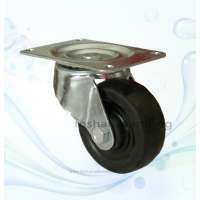 Roller bearing swivel industrial rubber wheels for trolley