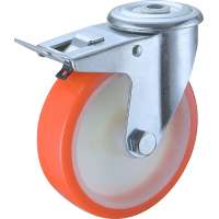 Long way 80mm - 200mm 350 kg PU loose wheel with nylon core caster