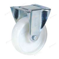 Factory directly supply industrial castor wheel white fixed nylon caster